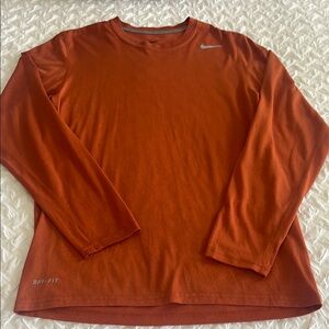 Nike Men's Orange Dri-FIT Shirt